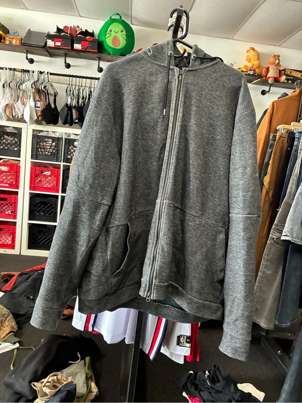 Men’s Jordan Sportswear Training Hoodie Used Sz 3XL Grey & BLK Pre Owned